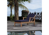 EEI-1151-NAT-NAV-SET Marina Outdoor Patio Teak Single Chaise By Modway