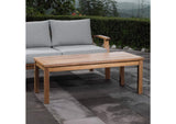 EEI-1154-NAT Marina Outdoor Patio Teak Rectangle Coffee Table By Modway