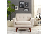 EEI-1178-BEI Engage Upholstered Fabric Armchair By Modway
