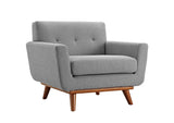 EEI-1178-GRY Engage Upholstered Fabric Armchair By Modway