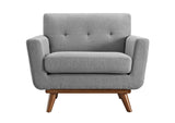 EEI-1178-GRY Engage Upholstered Fabric Armchair By Modway