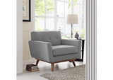 EEI-1178-GRY Engage Upholstered Fabric Armchair By Modway