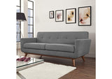 EEI-1179-GRY Engage Upholstered Fabric Loveseat By Modway