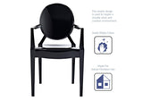 EEI-121-BLK Casper Dining Armchair By Modway