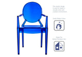 EEI-121-BLU Casper Dining Armchair By Modway