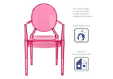 EEI-121-PNK Casper Dining Armchair By Modway