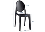 EEI-122-BLK Casper Dining Side Chair By Modway