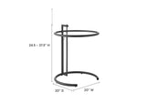 EEI-125-BLK Eileen Gray Metal Side Table By Modway