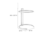 EEI-125-SLV Eileen Gray Metal Side Table By Modway