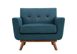 EEI-1284-AZU Engage Wood Armchair Set Of 2 By Modway
