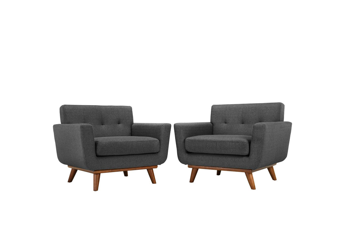EEI-1284-DOR Engage Wood Armchair Set Of 2 By Modway