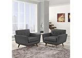 EEI-1284-DOR Engage Wood Armchair Set Of 2 By Modway