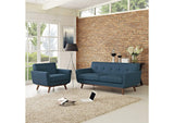 EEI-1346-AZU Engage Armchair And Loveseat Set Of 2 By Modway
