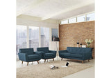 EEI-1347-AZU Engage Armchairs And Loveseat Set Of 3 By Modway