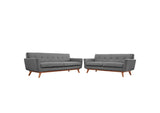EEI-1348-GRY Engage Loveseat And Sofa Set Of 2 By Modway