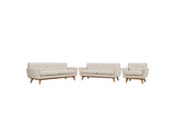 EEI-1349-BEI Engage Sofa Loveseat And Armchair Set Of 3 By Modway