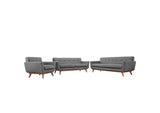 EEI-1349-GRY Engage Sofa Loveseat And Armchair Set Of 3 By Modway
