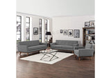 EEI-1349-GRY Engage Sofa Loveseat And Armchair Set Of 3 By Modway
