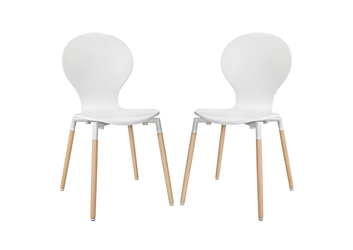 EEI-1368-WHI Path Dining Chair Set Of 2 By Modway