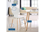 EEI-1369-WHI Path Dining Chair Set Of 4 By Modway