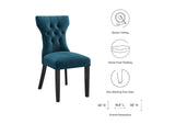 EEI-1380-AZU Silhouette Dining Side Chair By Modway
