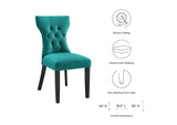 EEI-1380-TEA Silhouette Dining Side Chair By Modway