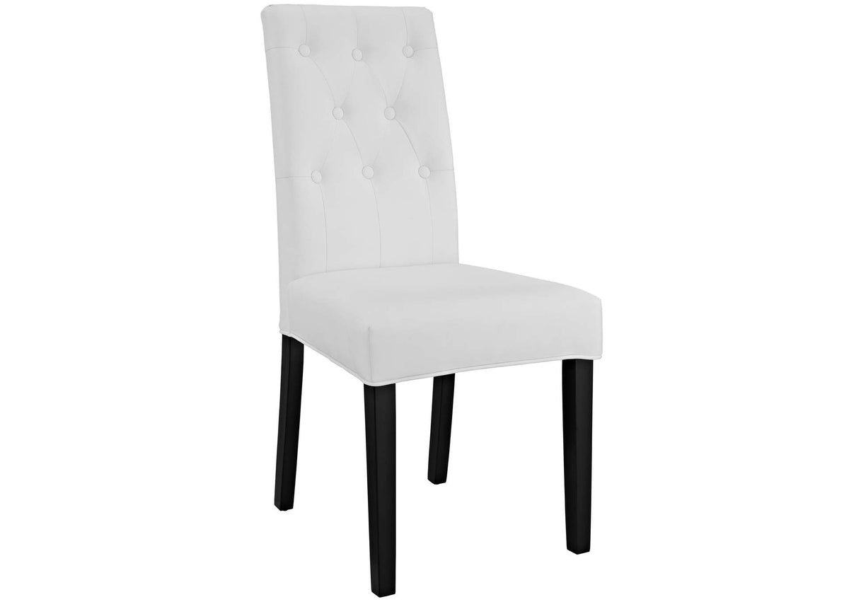 EEI-1382-WHI Confer Dining Vinyl Side Chair By Modway