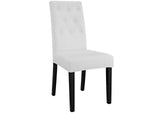 EEI-1382-WHI Confer Dining Vinyl Side Chair By Modway