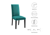 EEI-1384-TEA Parcel Dining Upholstered Fabric Side Chair By Modway