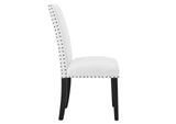 EEI-1384-WHI Parcel Dining Upholstered Fabric Side Chair By Modway
