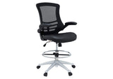 EEI-1422-BLK Attainment Vinyl Drafting Chair By Modway