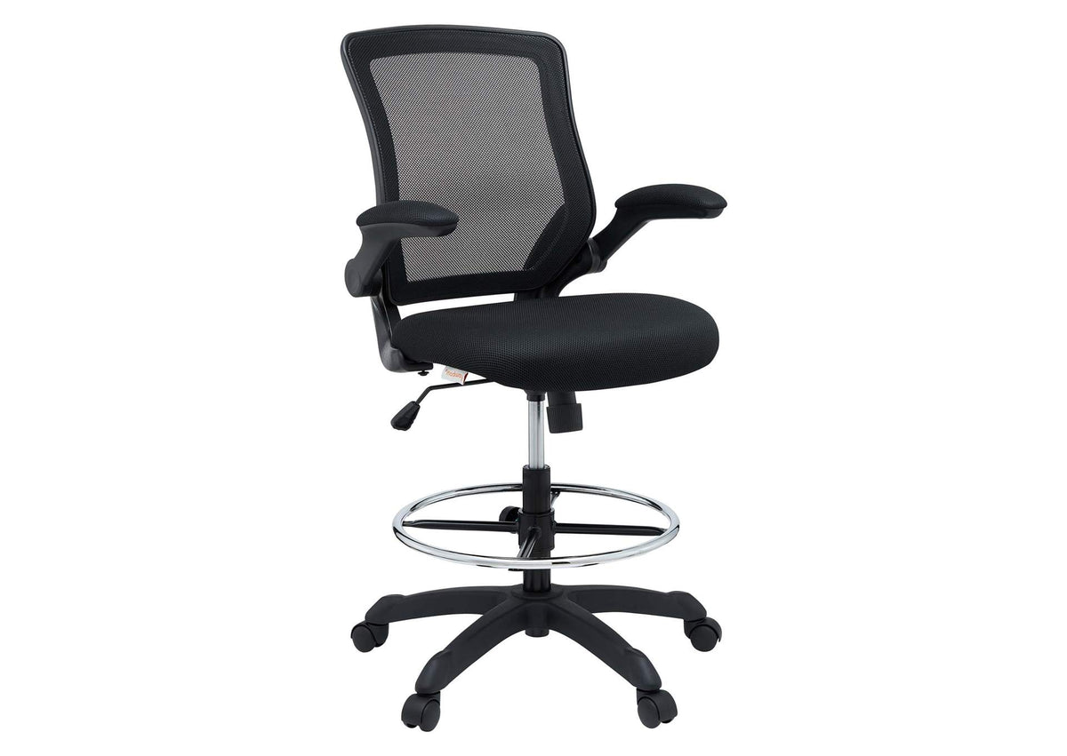 EEI-1423-BLK Veer Drafting Chair By Modway