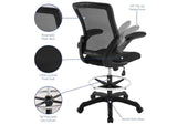 EEI-1423-BLK Veer Drafting Chair By Modway