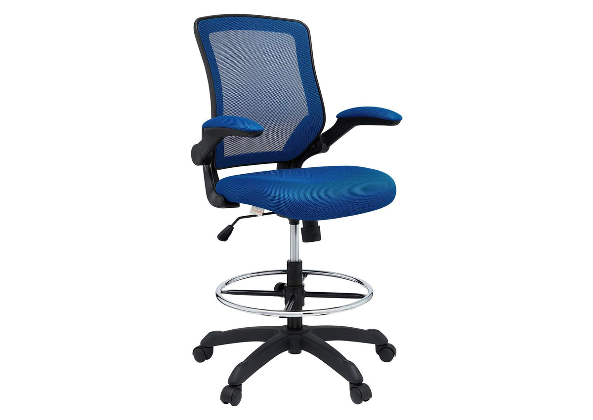 EEI-1423-BLU Veer Drafting Chair By Modway
