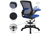 EEI-1423-BLU Veer Drafting Chair By Modway