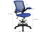 EEI-1423-BLU Veer Drafting Chair By Modway