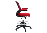 EEI-1423-RED Veer Drafting Chair By Modway