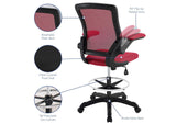 EEI-1423-RED Veer Drafting Chair By Modway