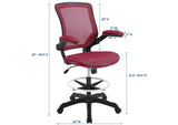 EEI-1423-RED Veer Drafting Chair By Modway