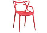 EEI-1458-RED Entangled Dining Armchair By Modway