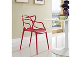 EEI-1458-RED Entangled Dining Armchair By Modway