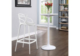 EEI-1460-WHI Entangled Bar Stool By Modway