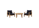 EEI-1475-NAT-NAV-SET Marina 3 Piece Outdoor Patio Teak Set By Modway