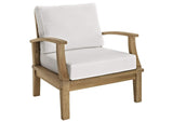 EEI-1479-NAT-WHI-SET Marina 8 Piece Outdoor Patio Teak Set By Modway