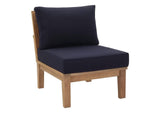 EEI-1481-NAT-NAV-SET Marina 7 Piece Outdoor Patio Teak Set By Modway