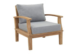 EEI-1486-NAT-GRY-SET Marina 7 Piece Outdoor Patio Teak Set By Modway