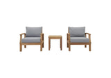 EEI-1487-NAT-GRY-SET Marina 3 Piece Outdoor Patio Teak Set By Modway