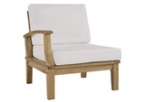 EEI-1488-NAT-WHI-SET Marina 9 Piece Outdoor Patio Teak Set By Modway