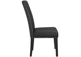 EEI-1491-BLK Parcel Dining Faux Leather Side Chair By Modway