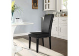 EEI-1491-BLK Parcel Dining Faux Leather Side Chair By Modway